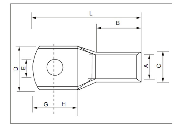 自锁式尼龙扎带制造商推荐_SC-JGA 铜接线端子外形图